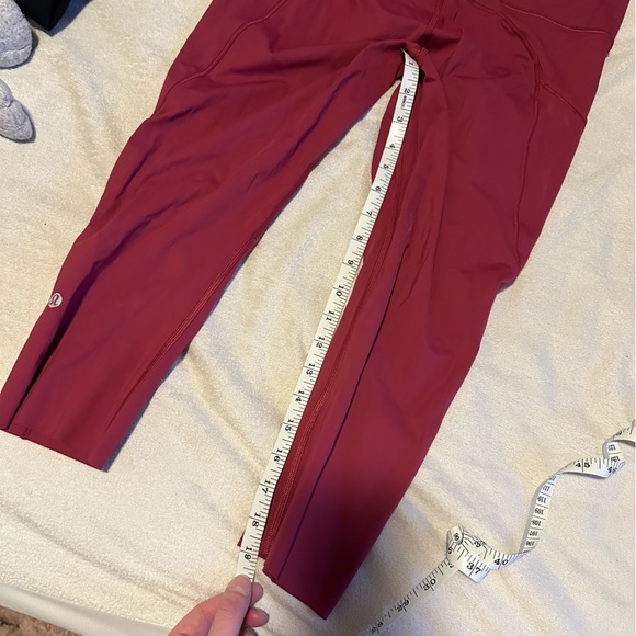 Lululemon Fast & Free II legging - Star Ruby - Sz 8 - 19” - TONS OF POCKETS - Picture 9 of 10